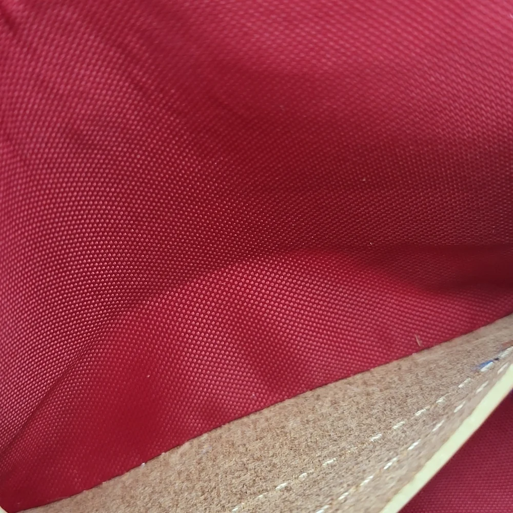 Burberry Nova Check Blue Label Waist Crossbody Bag Canvas Red..Authentic..